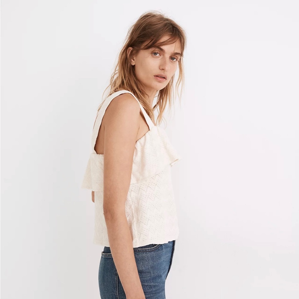 Madewell Ruffled Tank-top | Size L - Picture 2 of 7
